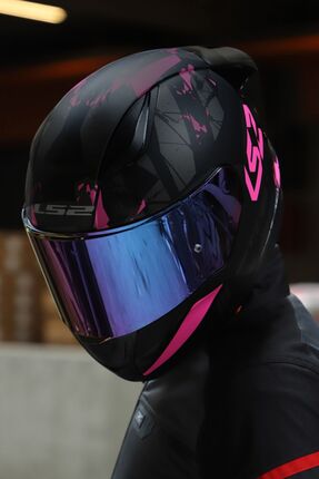 Rapıd 2 Race Palımnesıs Mat Siyah-pembe Kask Image 6