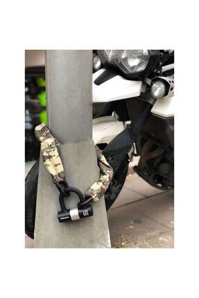 Military Serisi Dövme Çelik Zincir Kilit (14mm*1.8mt) + U Bar Kilit Image 1