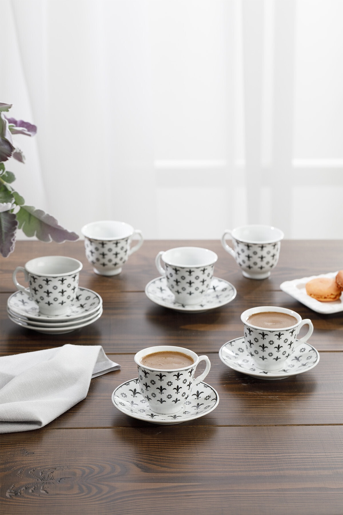 english home ilda porselen 6 li kahve fincan takimi 90 ml siyah fiyati yorumlari trendyol