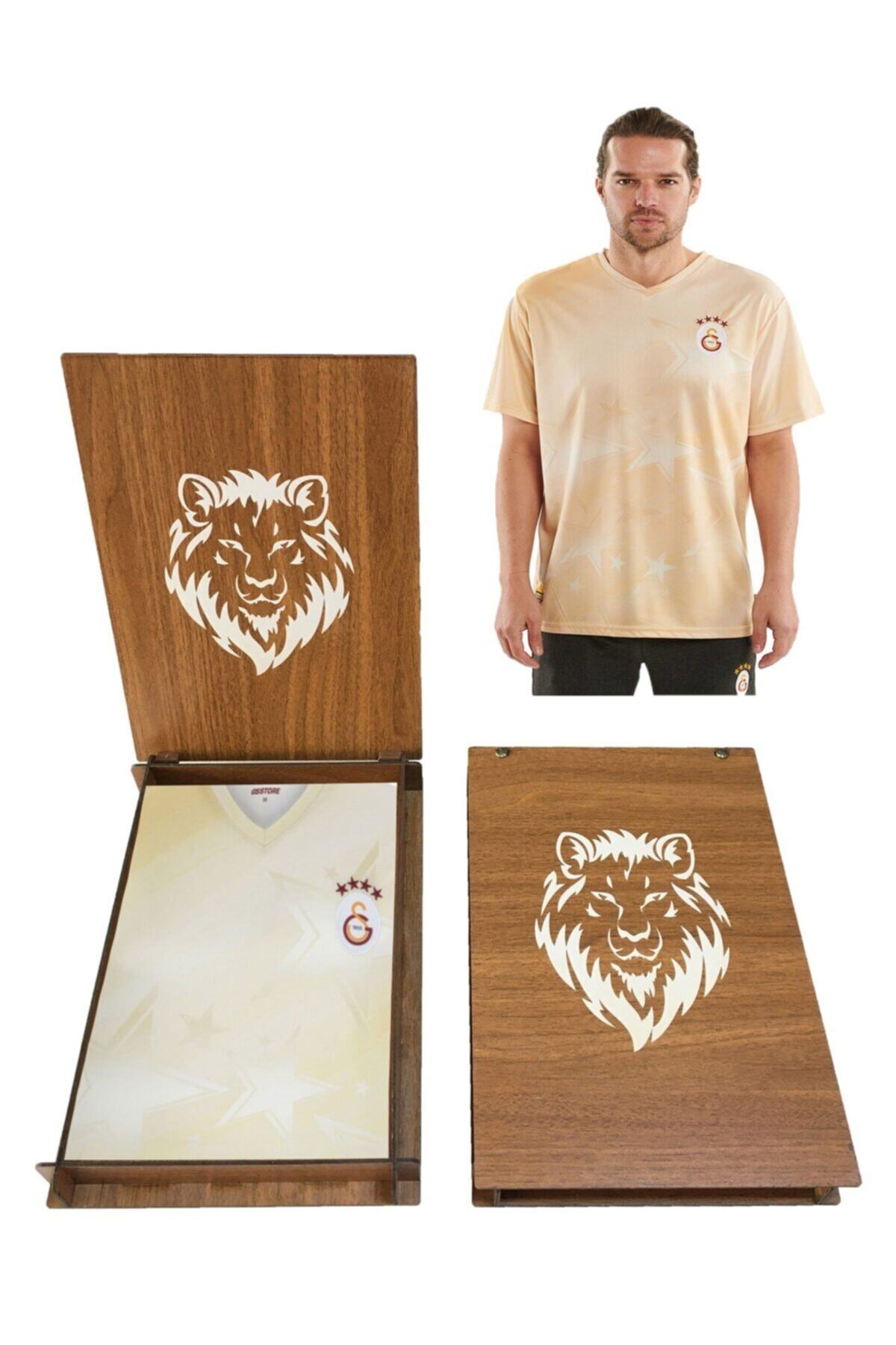 GSStore Galatasaray Yıldızlı Lisanslı Taraftar Forması-hediye Aslan Ahşap Kutulu
