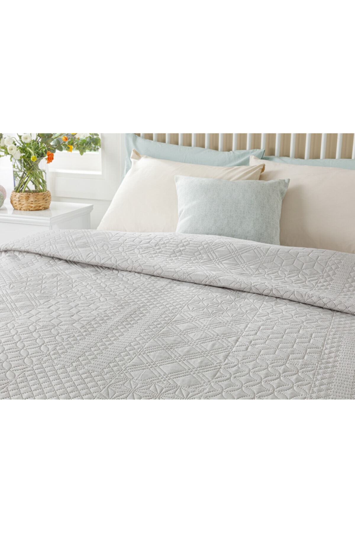 english home crystal pacth tek kisilik cok amacli yatak ortusu 160x220 cm gri fiyati yorumlari trendyol