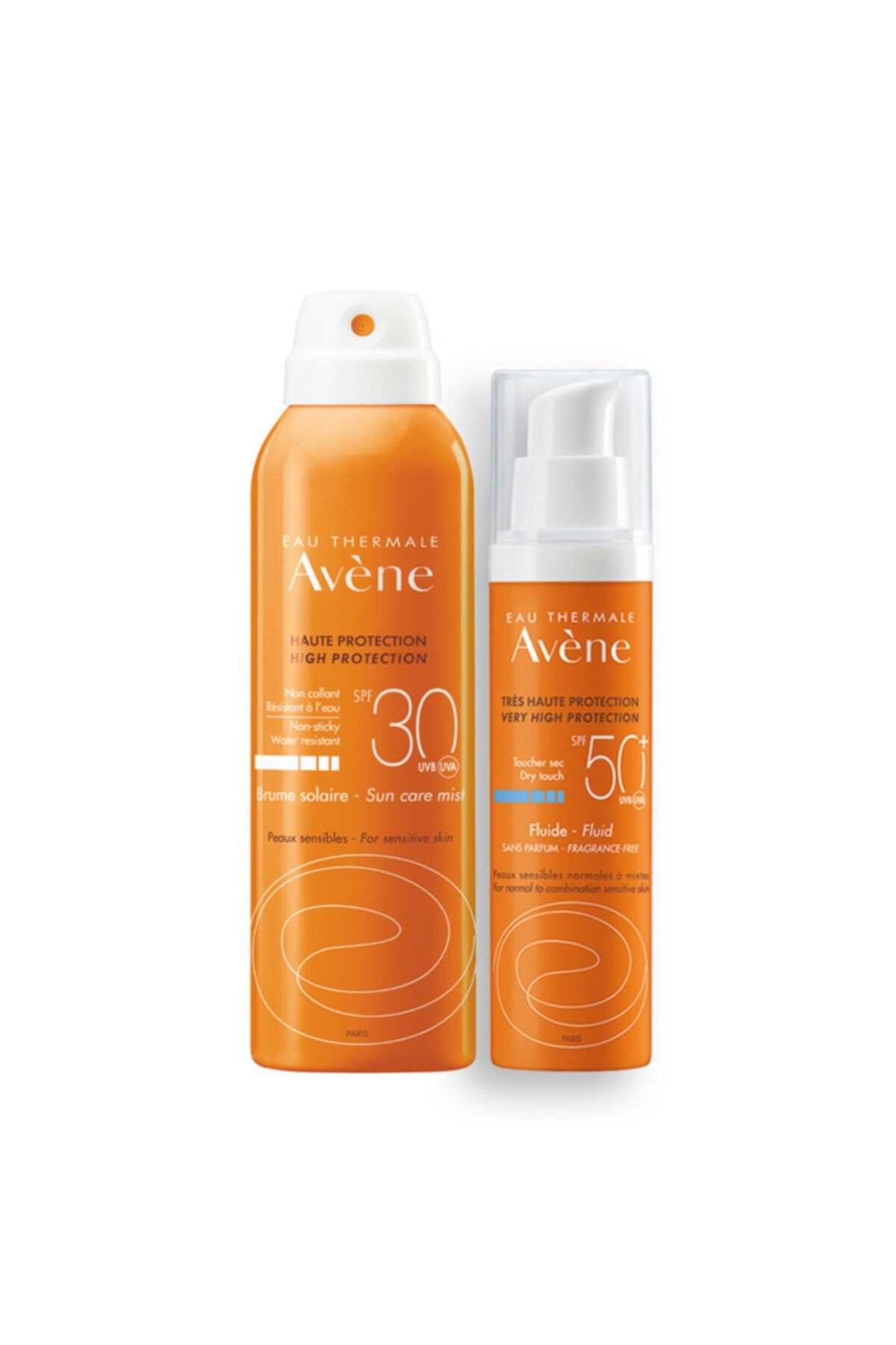 Avene Fluide Spf 50+ Güneş Koruyucu 50 ml + Brume Satinee Spf 30 + Sprey Yağ 150 ml