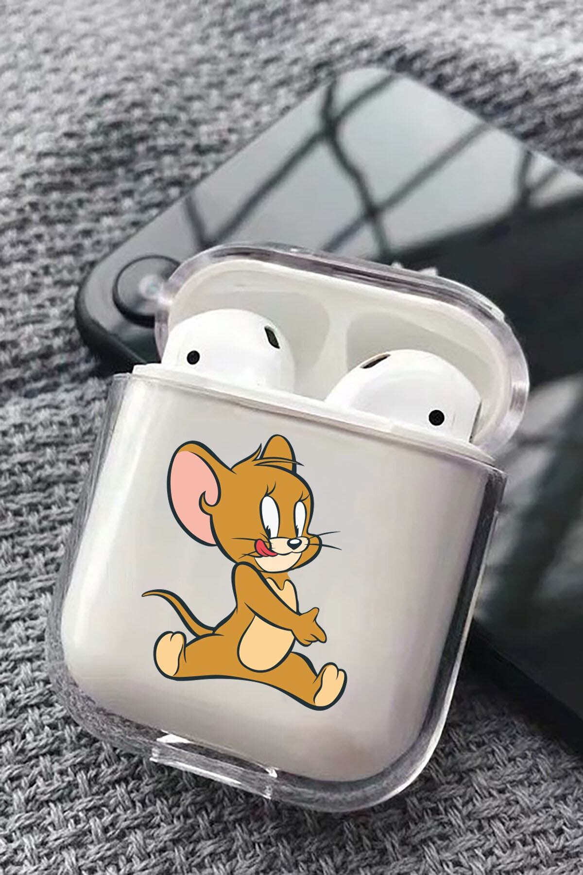 craftcase Jerry Tasarımlı Silikon Airpods Uyumlu Kılıf