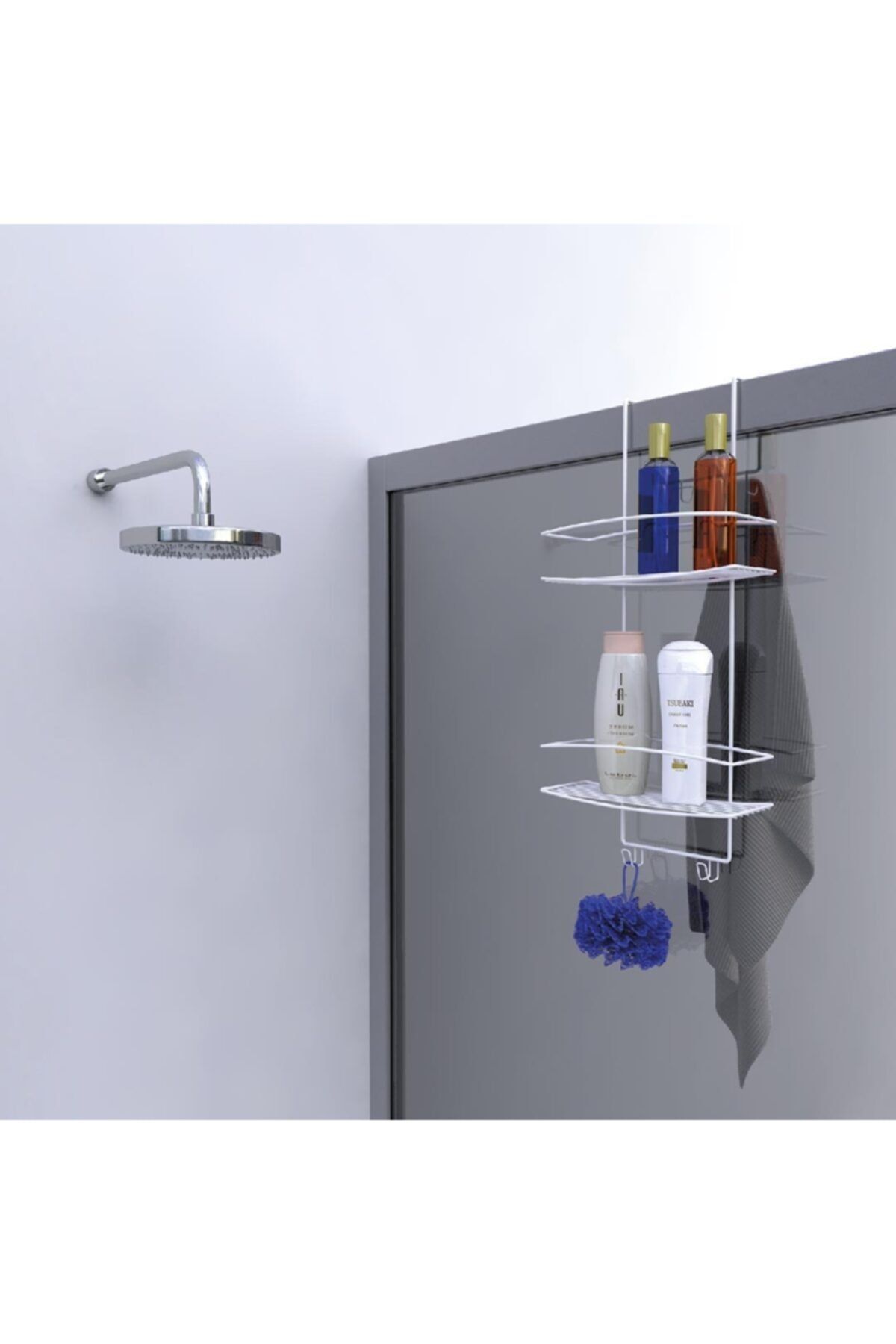 Metaltex Iki Katlı Asılabilir Duşakabin Rafı Beyaz