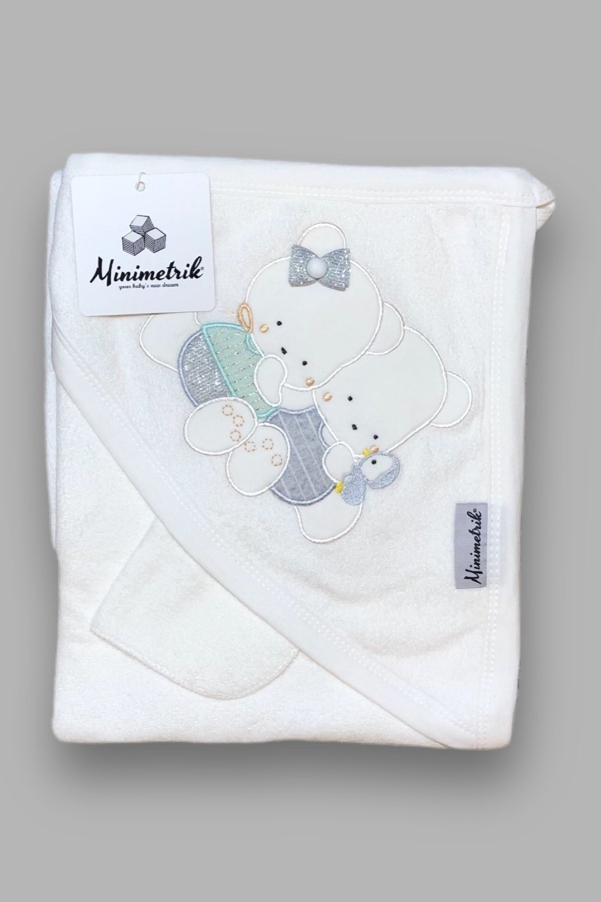 Minimetrik % 100 Pamuk Banyo Havlusu 2'li