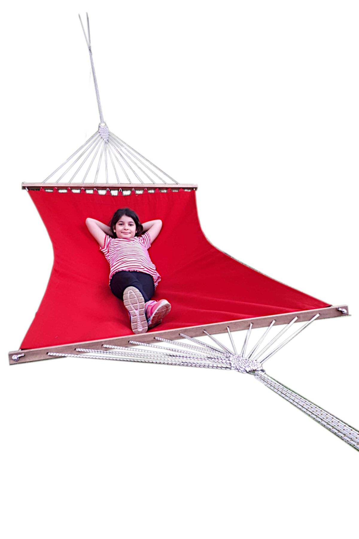 Yeşil Gezegen Hamak Çift Kişilik Bez 200x110cm Kırmızı