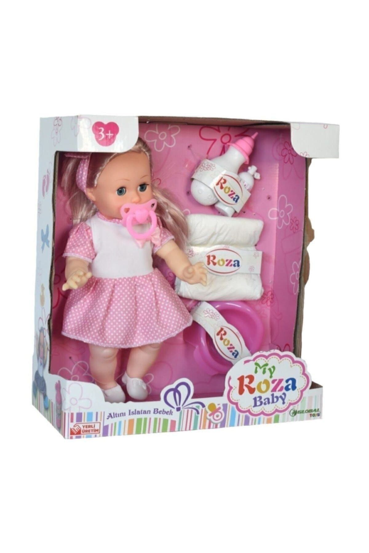 global altini islatan masal anlatan biberon ve emzikli 32 cm roza bebek fiyati yorumlari trendyol