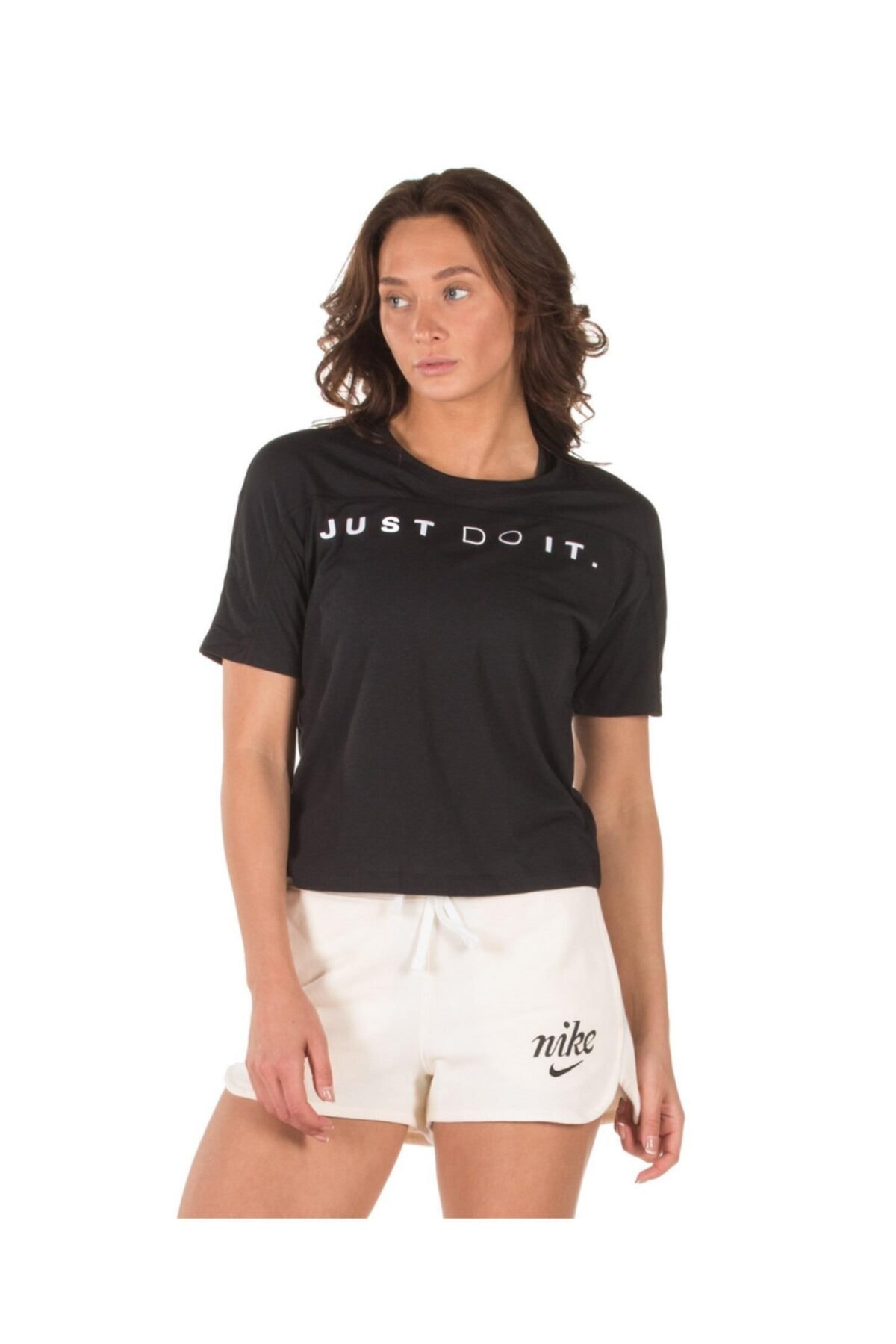 Nike Jdı Dri-fit Miler Short-sleeve Running Kadın Tişört - Siyah