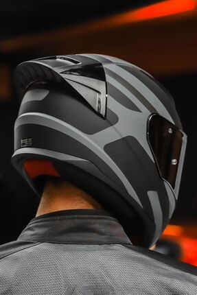 RAPID RACE SETHDES GRİ-SİYAH KASK Image 3