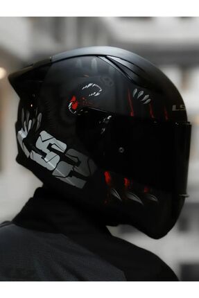 Rapid 2 Race Clawn Mat Siyah-gri-kırmızı Kask Image 3