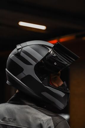 RAPİD SETHDES MAT COOL GRİ-SİYAH KASK Image 5