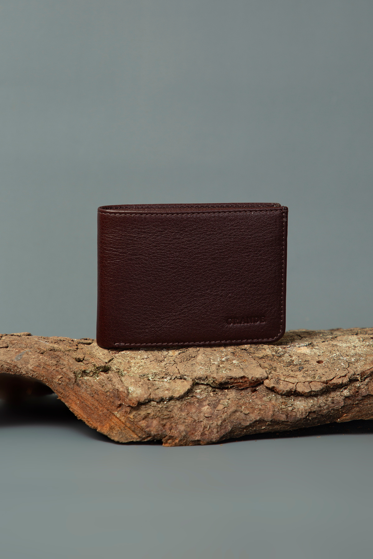 کیف پول مردانه چرم اصل 1410 قهوه ای کریستالی