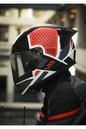 RAPID 2 RACE GRID MAT BEYAZ-KIRMIZI KASK Image 5