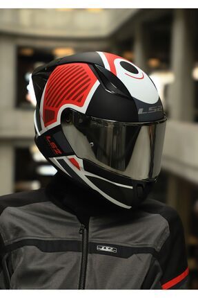 RAPID 2 RACE GRID MAT BEYAZ-KIRMIZI KASK Image 6