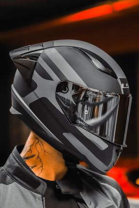 RAPID RACE SETHDES GRİ-SİYAH KASK Image 0