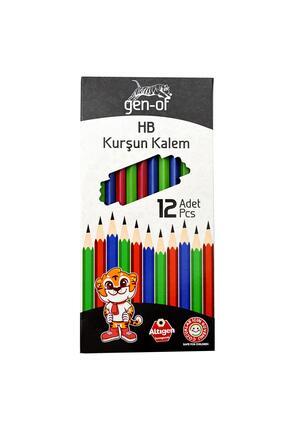 HB Köşeli Kurşun Kalem (GEN-6000) 12 Adet Image 0