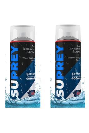 2'li Suprey Sızdırmazlık Su Izolasyon Spreyi Şeffaf (400ML X2) Image 0