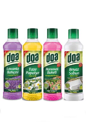 Yüzey Temizleyici Hanımeli - Papatya - Lavanta - Beyaz Sabun 1000ml 4'lü Set Image 0