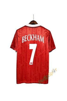 Profesyonel İthal Kalite 1992 Nostalji M. United Beckham Retro Maç Forması Image 0