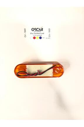 9 Ledli Tombul Parmak Pozisyon Led Lamba Led Turuncu 12v-24v Dekoratif Lamba 10 Adet Image 3