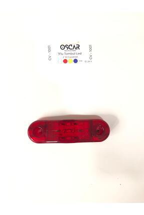 9 Ledli Tombul Parmak Led Kırmızı 12v-24v Lamba 10 Adet Led Pozisyon Lambası Image 2