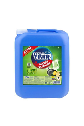 - Extra Güçlü Köpüklü Bulaşık Deterjanı - Limon Kokulu - 4lt Image 0