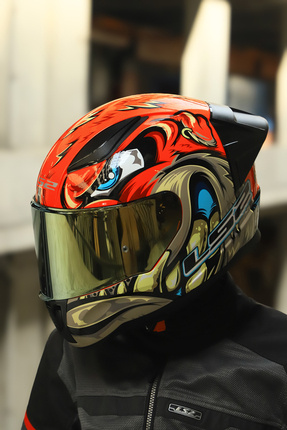 RAPID 2 RACE SPOX KIRMIZI-GRİ KASK Image 2