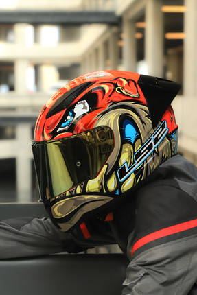 RAPID 2 RACE SPOX KIRMIZI-GRİ KASK Image 5