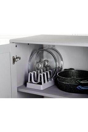 Tencere Kapak Düzenleyici 6 Bölmeli Tencere Kapağı Organizeri Image 0