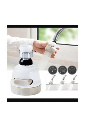Musluk Ucu 3 Fonksiyonlu Mutfak Batarya Oynar Başlıklı Su Tasrruflu Image 3