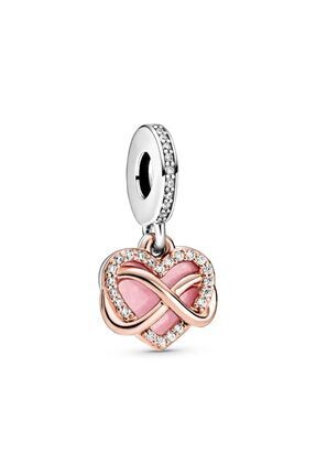 Family sonsuz kalp charm | gümüş kaplama Image 0