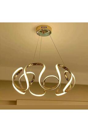 Modern Ledli Sarkıt Dron Gold Kaplama 3 Renk Avize Image 0