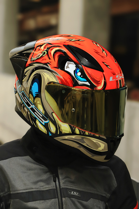 RAPID 2 RACE SPOX KIRMIZI-GRİ KASK Image 1