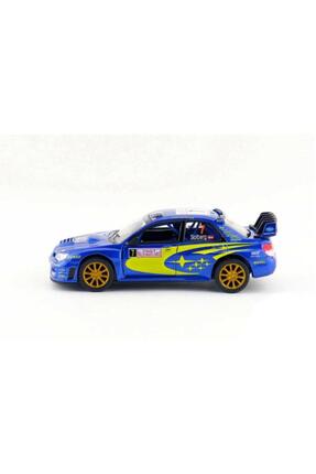 2007 Subaru Wrc Rally Mavi Metal 1/36 Model Araba Image 4
