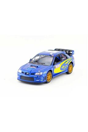 2007 Subaru Wrc Rally Mavi Metal 1/36 Model Araba Image 3