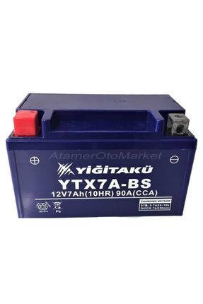 12v 7 Ah-amper Ytx7a Motosiklet Aküsü- (E*B*Y) (150*87*94) Mm Image 0