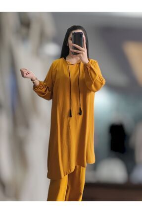 Yazlık Müslin Tunik Pantolon Takım Image 0