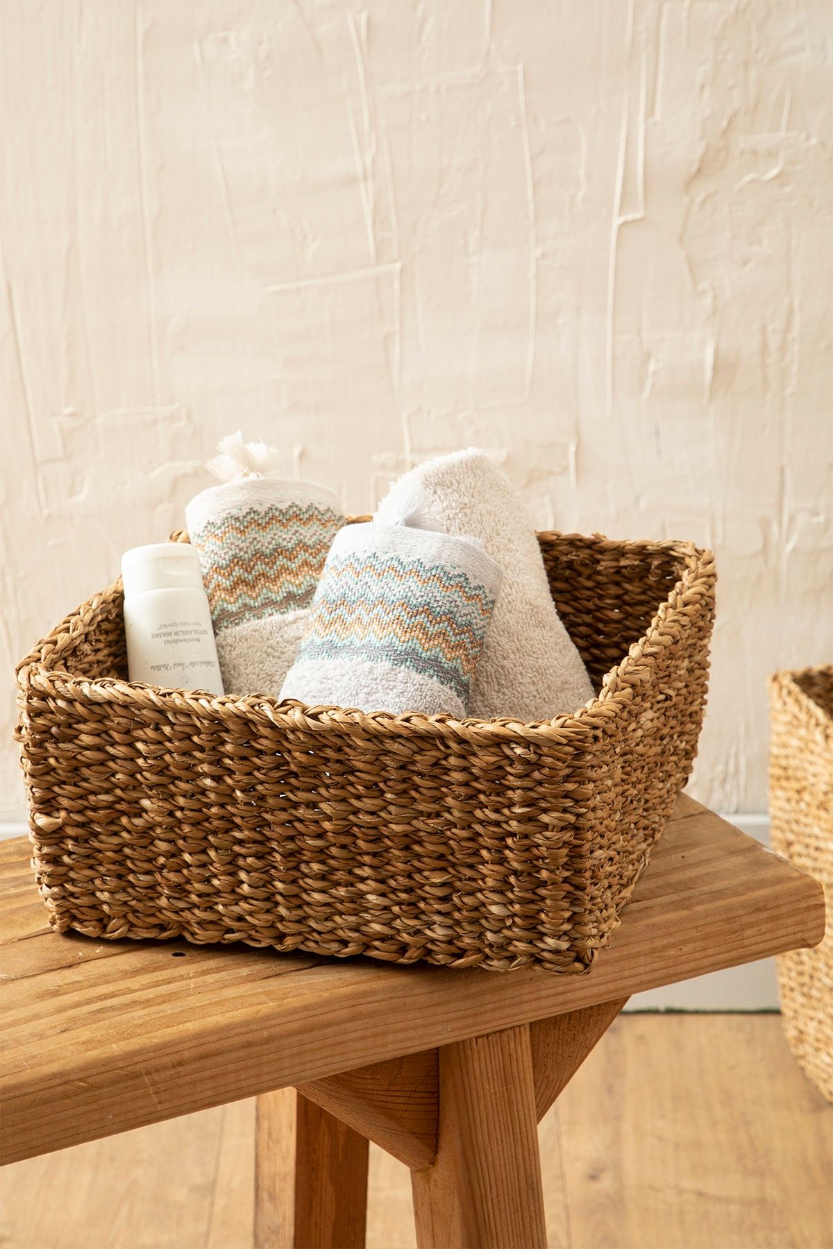 english home natural story hasir sepet 26x26x12cm kahve fiyati yorumlari trendyol