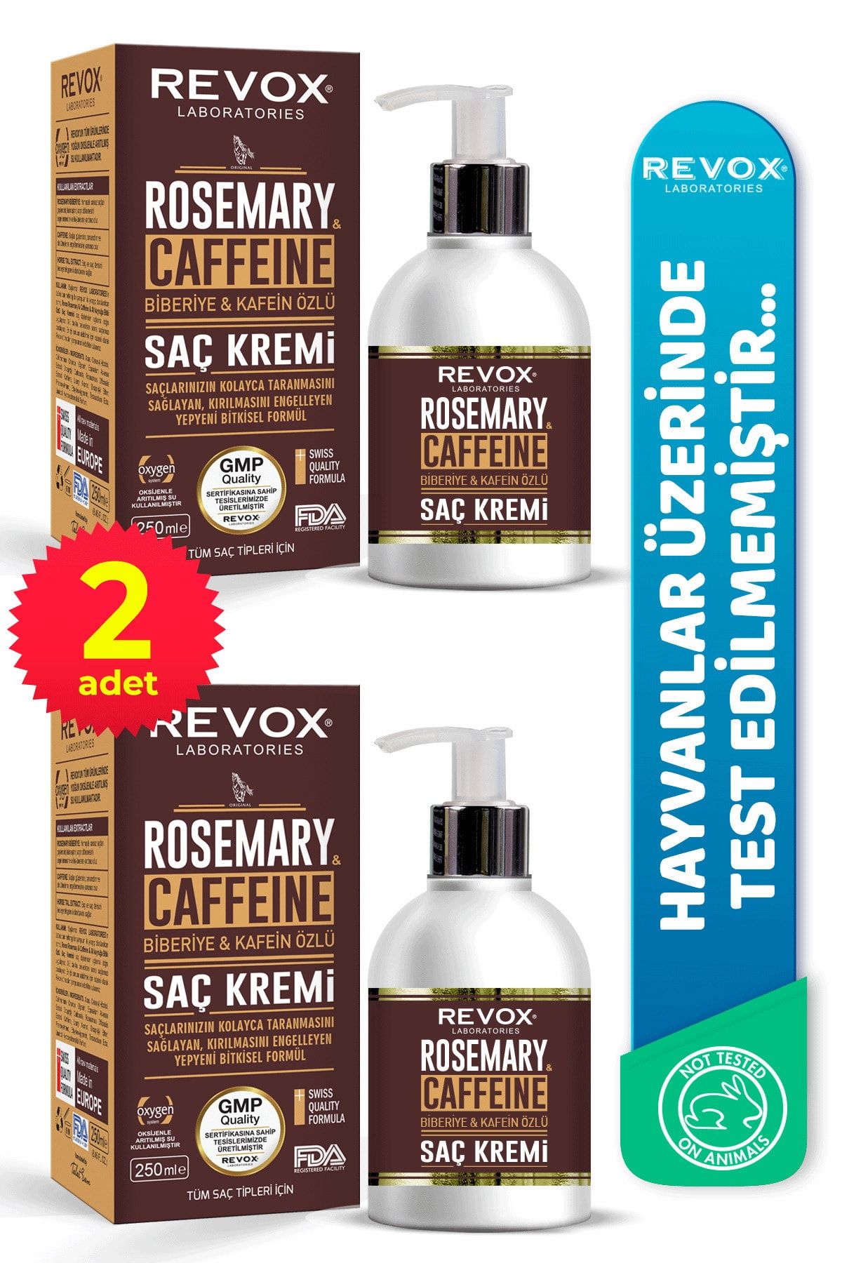 revox biberiye ve caffein ozlu sac kremi 2 li set fiyati yorumlari trendyol