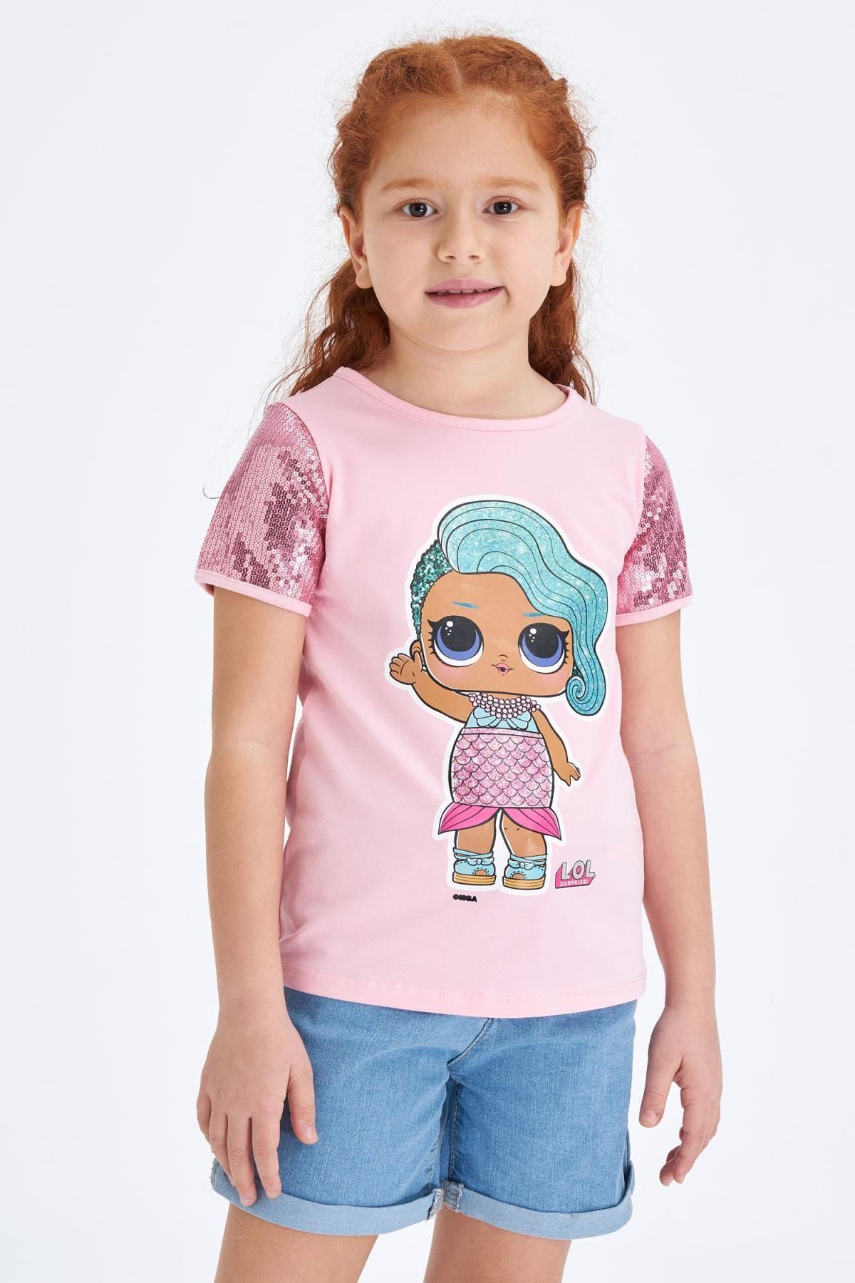 defacto kiz cocuk lol lisansli kisa kollu t shirt fiyati yorumlari trendyol