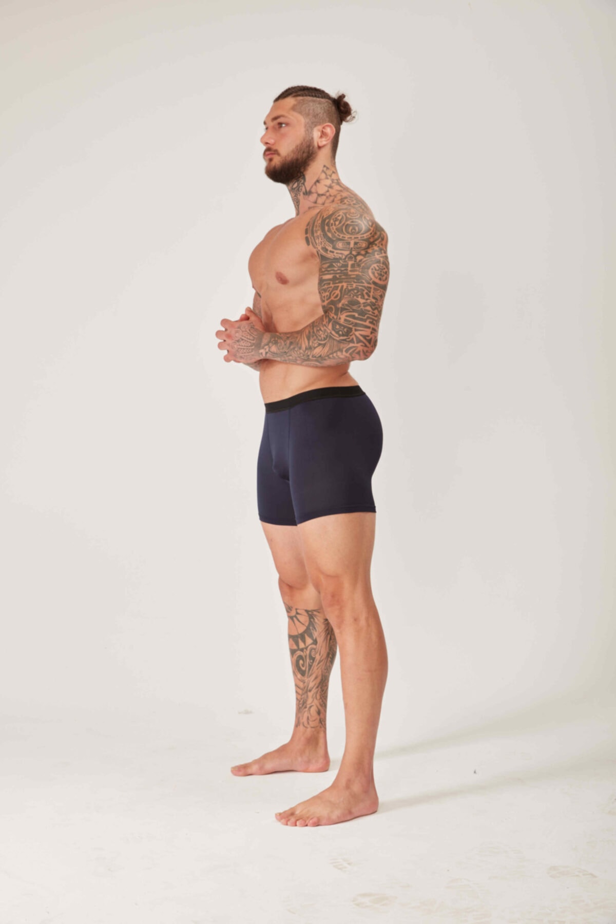 Muscle Station Musclestation Gym Performans Erkek Lacivert Boxer