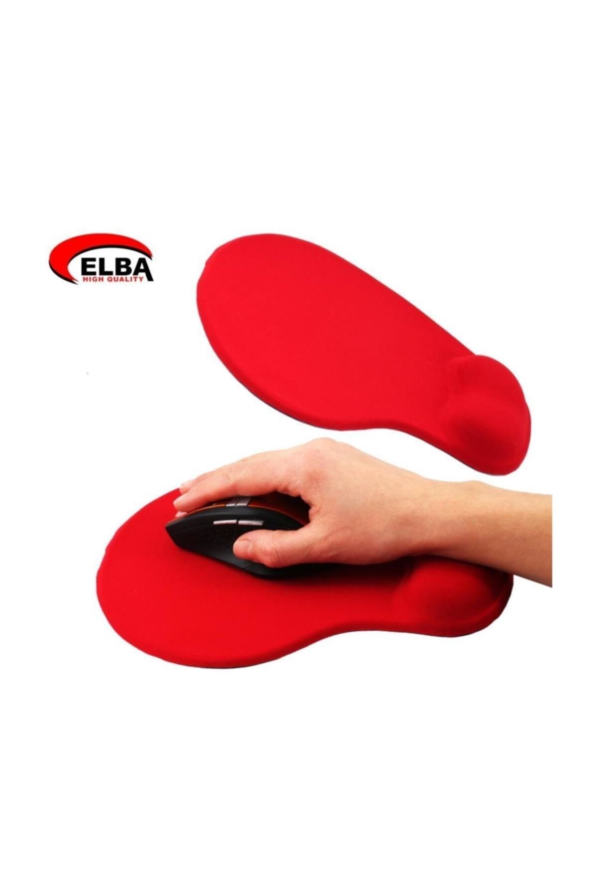 ELBA K06152 Bileklikli Jel Mouse Pad Kırmızı
