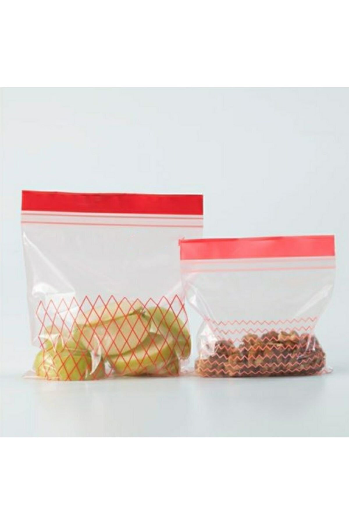 FNF Kilitlenebilir Torba Poşet Ikea Toplam 60 Adet 30 Adet 1 Lt, 18x21.5 Cm+ 30 Adet 0.4 Lt, 15x15.5 Cm
