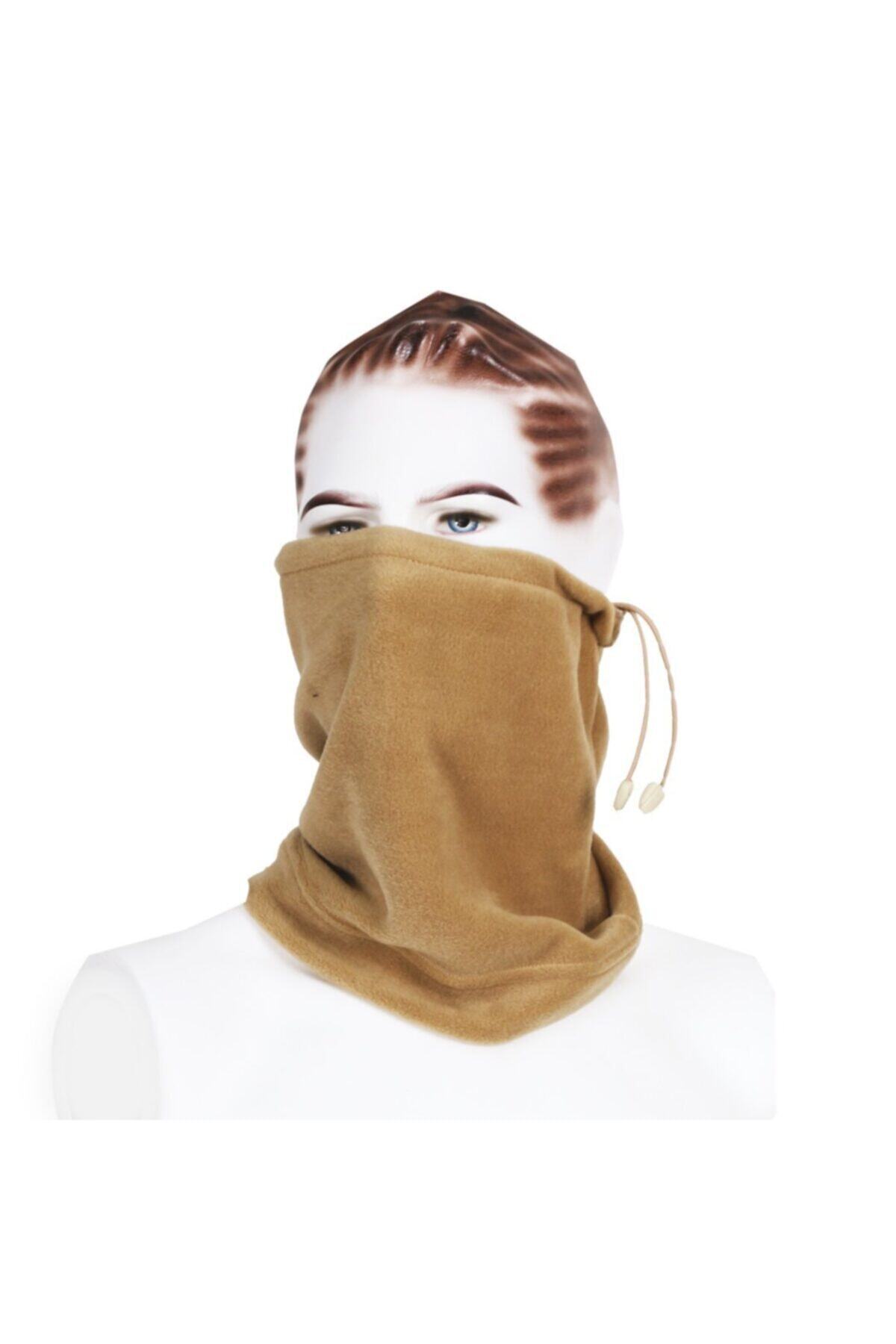 BİKATEX Bej Polar Bere Boyunluk