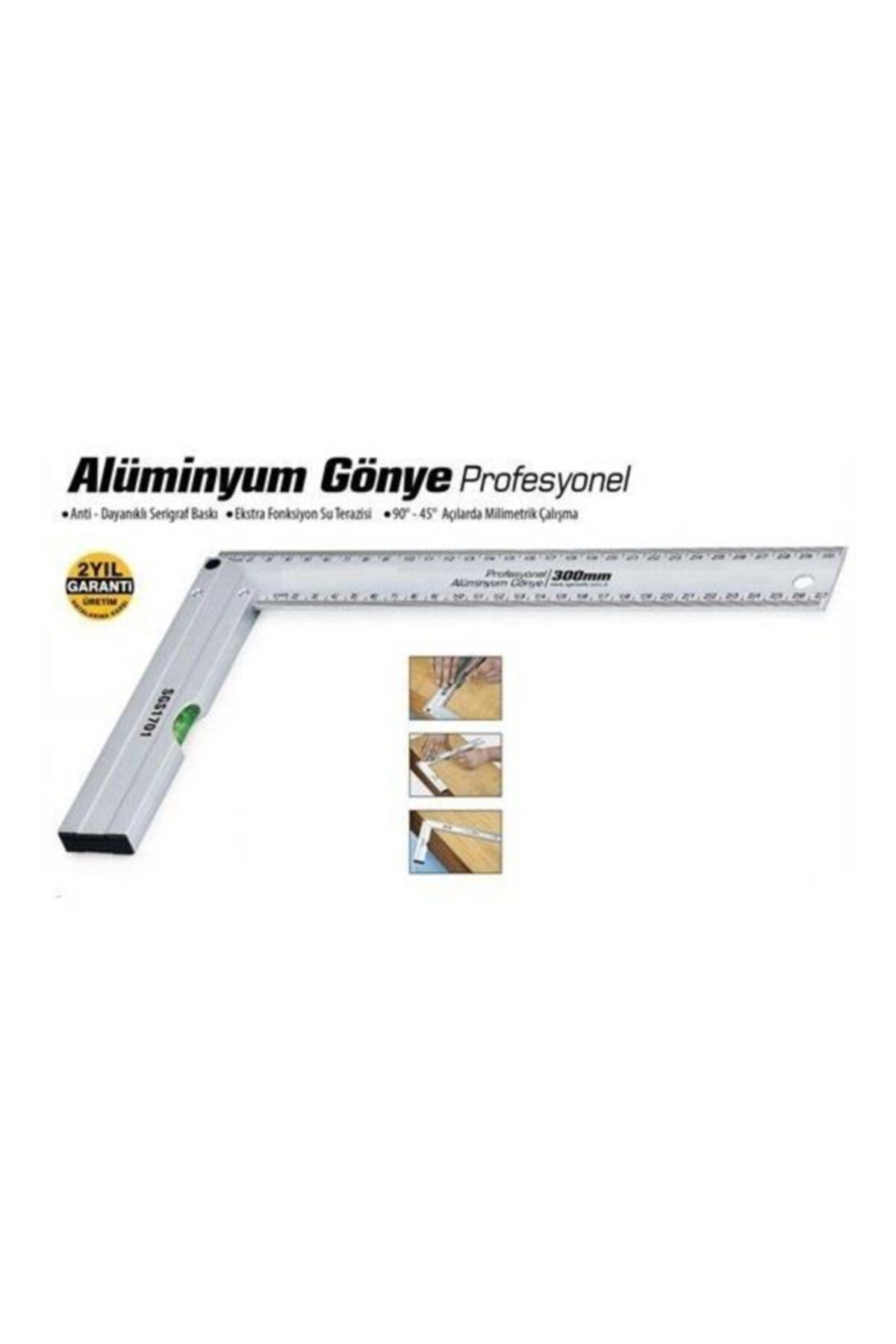 Sgs Aliminyum Gönye Profesyonel 35 Cm