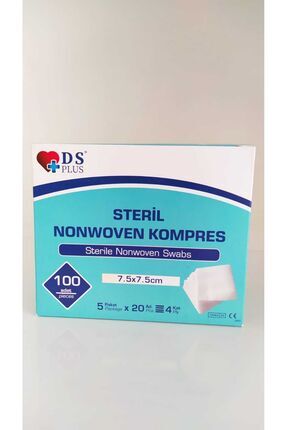 Steril Spanç Nonwoven Kompres 7,5 Cm X 7,5 Cm 100 Adet - 1 Kutu Image 0