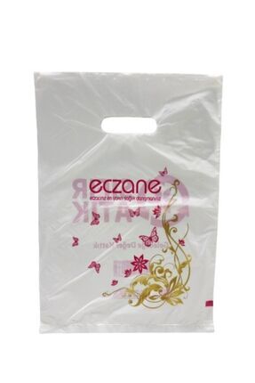 1000 Adet Eko Bio Orta Eczane Poşeti 22x32cm Elgeçme Image 0