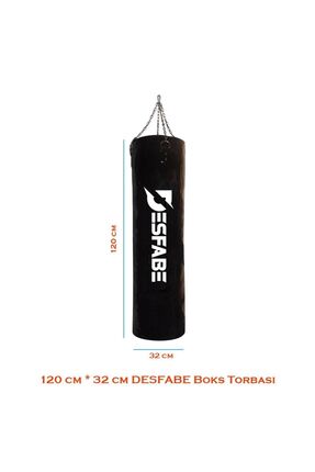 Boxing Star 120x32 Cm Zincirli Boks Kum Torbası Siyah Askı Aparatı El Bandajı Atlama Ipi Image 1