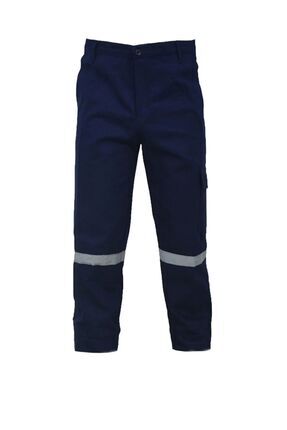 Gabardin Pantolon 16/12 %100 Pamuk Reflektörlü Kargo Cepli Lacivert Yazlık 52 Beden Image 0