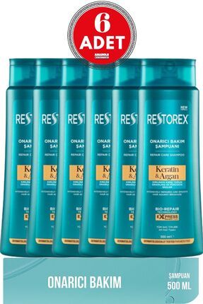 Keratin & Argan Şampuan 500 Ml 6 Adet Image 0